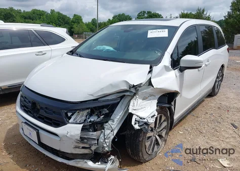 2025 Honda Odyssey Ex-L from USA, damaged, VIN 5FNRL6H66SB008666